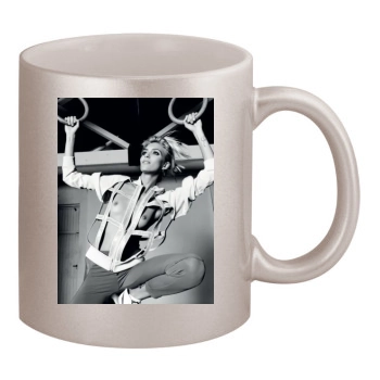 Anja Rubik 11oz Metallic Silver Mug