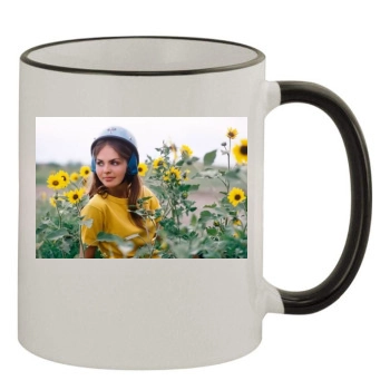 Heather van Every 11oz Colored Rim & Handle Mug