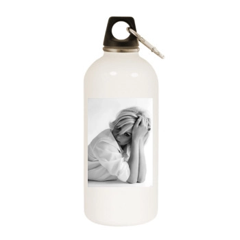 Abi Titmuss White Water Bottle With Carabiner