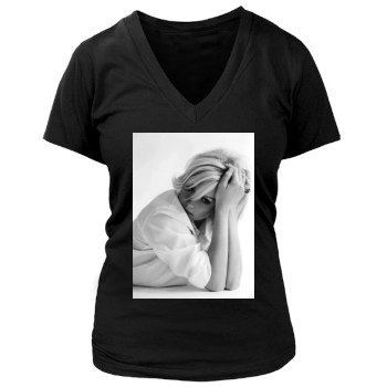 Abi Titmuss Women's Deep V-Neck TShirt