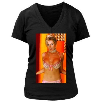 Abi Titmuss Women's Deep V-Neck TShirt