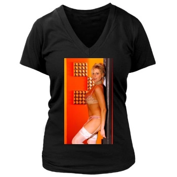 Abi Titmuss Women's Deep V-Neck TShirt