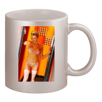 Abi Titmuss 11oz Metallic Silver Mug