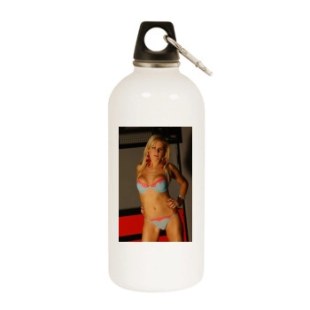 Abi Titmuss White Water Bottle With Carabiner