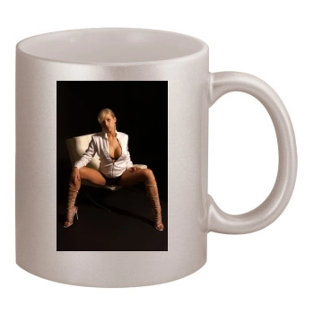 Abi Titmuss 11oz Metallic Silver Mug