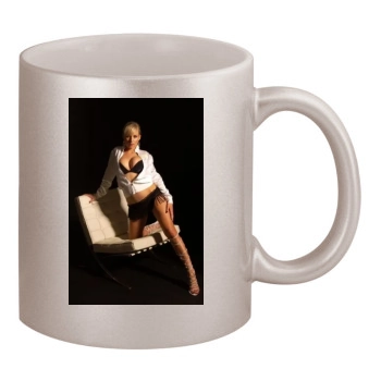 Abi Titmuss 11oz Metallic Silver Mug