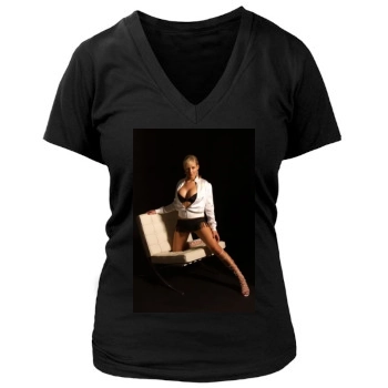 Abi Titmuss Women's Deep V-Neck TShirt