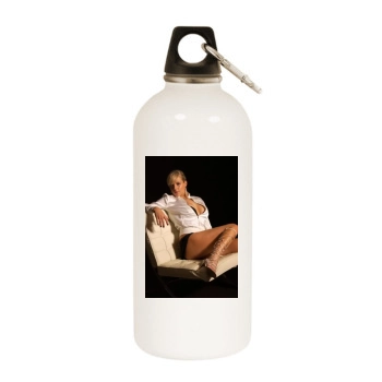 Abi Titmuss White Water Bottle With Carabiner