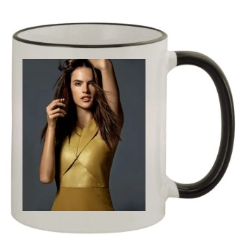 Alessandra Ambrosio 11oz Colored Rim & Handle Mug