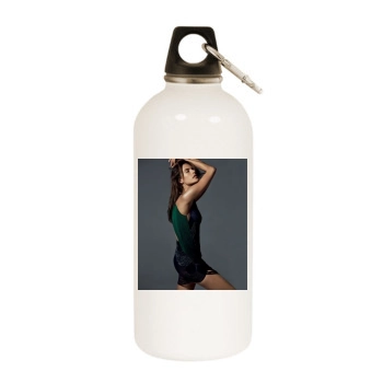 Alessandra Ambrosio White Water Bottle With Carabiner