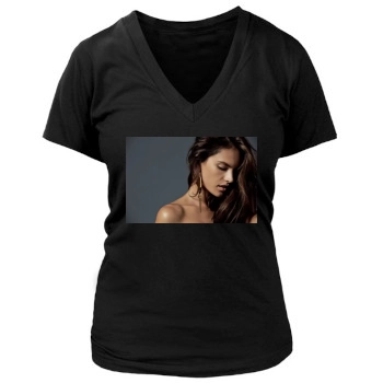 Alessandra Ambrosio Women's Deep V-Neck TShirt