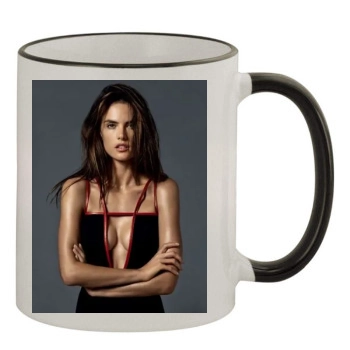 Alessandra Ambrosio 11oz Colored Rim & Handle Mug