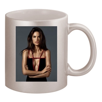 Alessandra Ambrosio 11oz Metallic Silver Mug