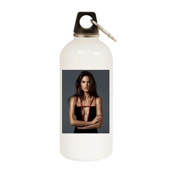 Alessandra Ambrosio White Water Bottle With Carabiner