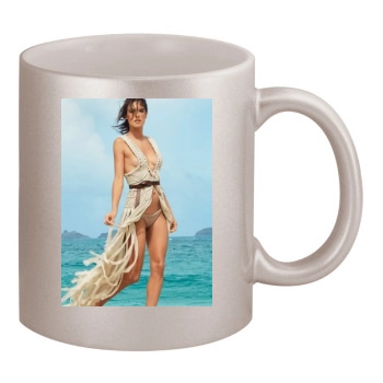 Alessandra Ambrosio 11oz Metallic Silver Mug