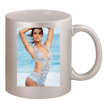 Alessandra Ambrosio 11oz Metallic Silver Mug