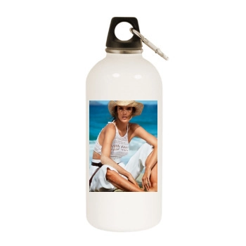 Alessandra Ambrosio White Water Bottle With Carabiner