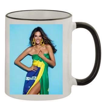 Alessandra Ambrosio 11oz Colored Rim & Handle Mug