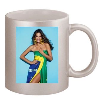 Alessandra Ambrosio 11oz Metallic Silver Mug