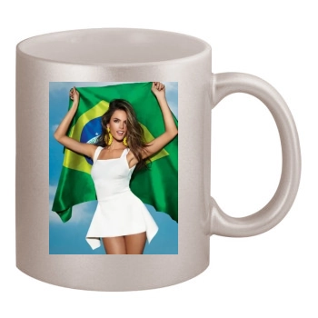 Alessandra Ambrosio 11oz Metallic Silver Mug