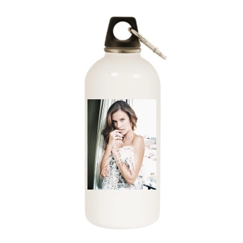 Alessandra Ambrosio White Water Bottle With Carabiner