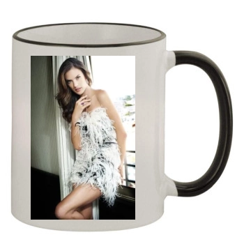 Alessandra Ambrosio 11oz Colored Rim & Handle Mug