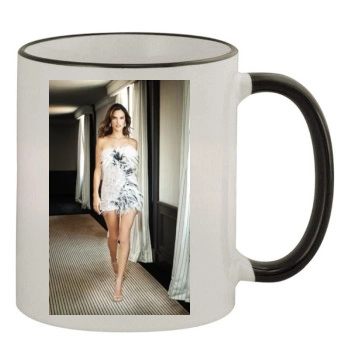 Alessandra Ambrosio 11oz Colored Rim & Handle Mug