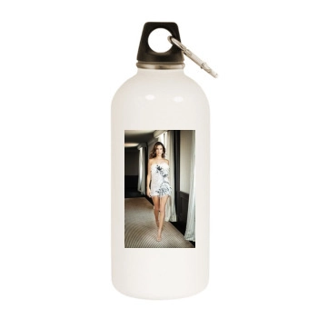 Alessandra Ambrosio White Water Bottle With Carabiner