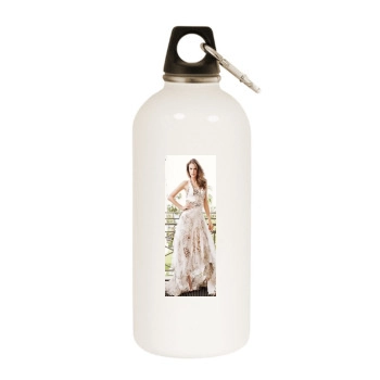 Alessandra Ambrosio White Water Bottle With Carabiner