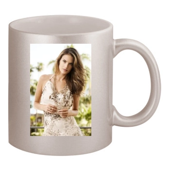 Alessandra Ambrosio 11oz Metallic Silver Mug