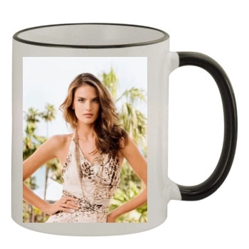 Alessandra Ambrosio 11oz Colored Rim & Handle Mug