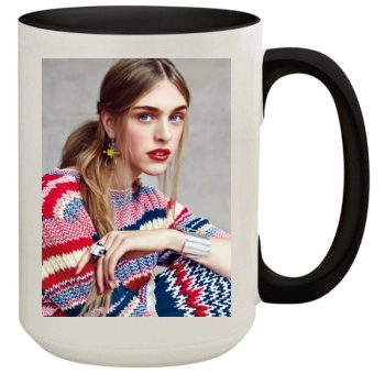 Hedvig Palm 15oz Colored Inner & Handle Mug