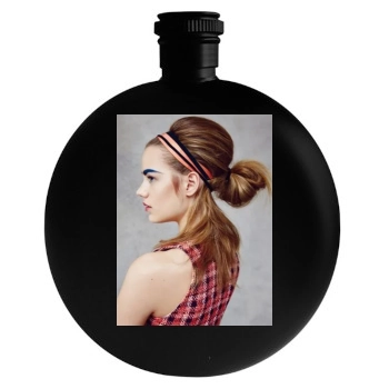 Hedvig Palm Round Flask