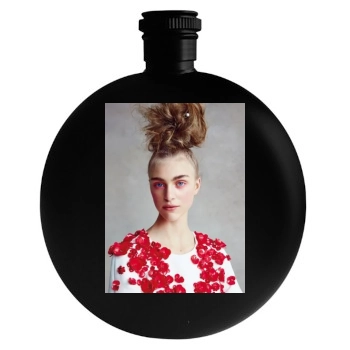 Hedvig Palm Round Flask