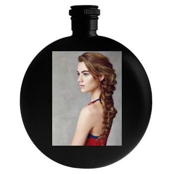 Hedvig Palm Round Flask