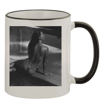 Hilary Swank 11oz Colored Rim & Handle Mug