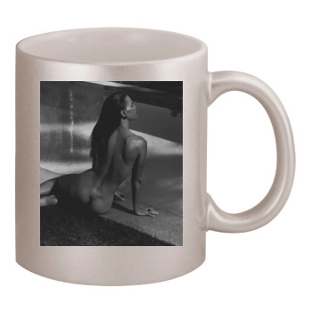 Hilary Swank 11oz Metallic Silver Mug