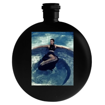 Hilary Swank Round Flask