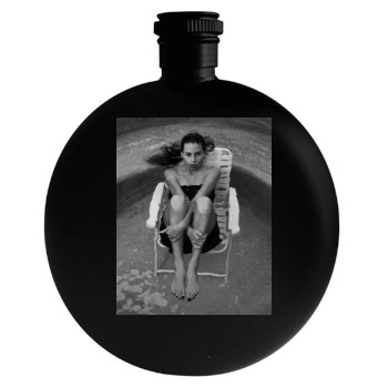 Hilary Swank Round Flask