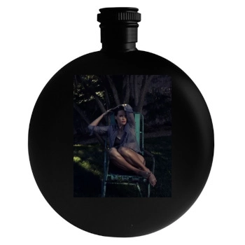 Hilary Swank Round Flask