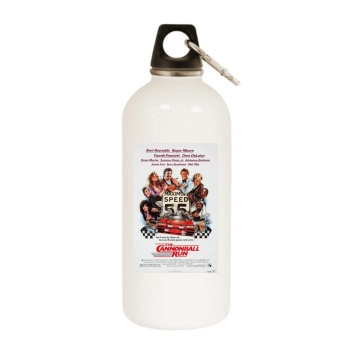 The Cannonball Run (1981) White Water Bottle With Carabiner