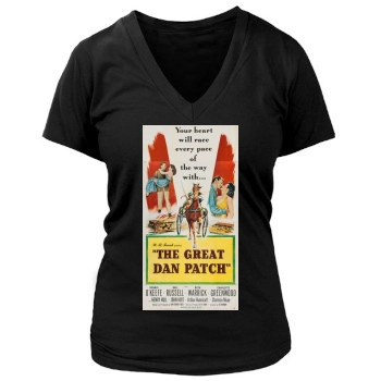 The Great Dan Patch (1949) Women's Deep V-Neck TShirt