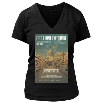 The Human Experiment (2013) Women's Deep V-Neck TShirt