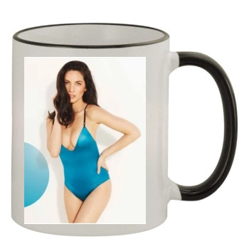 Olivia Munn 11oz Colored Rim & Handle Mug