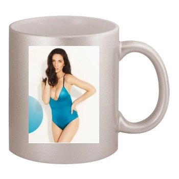 Olivia Munn 11oz Metallic Silver Mug