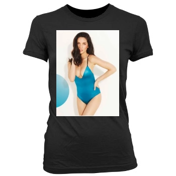 Olivia Munn Women's Junior Cut Crewneck T-Shirt