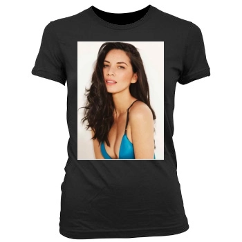 Olivia Munn Women's Junior Cut Crewneck T-Shirt