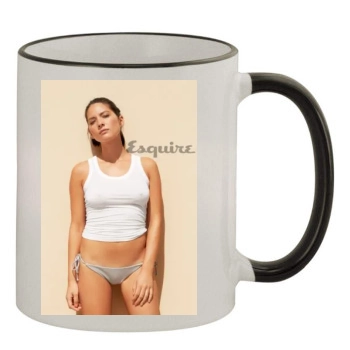 Olivia Munn 11oz Colored Rim & Handle Mug