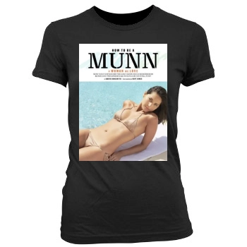 Olivia Munn Women's Junior Cut Crewneck T-Shirt