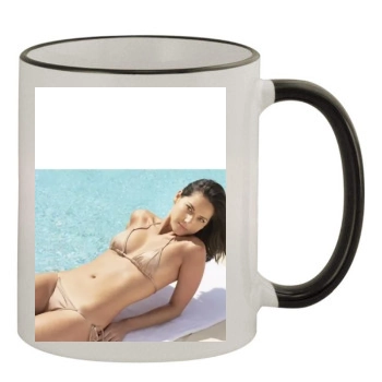 Olivia Munn 11oz Colored Rim & Handle Mug